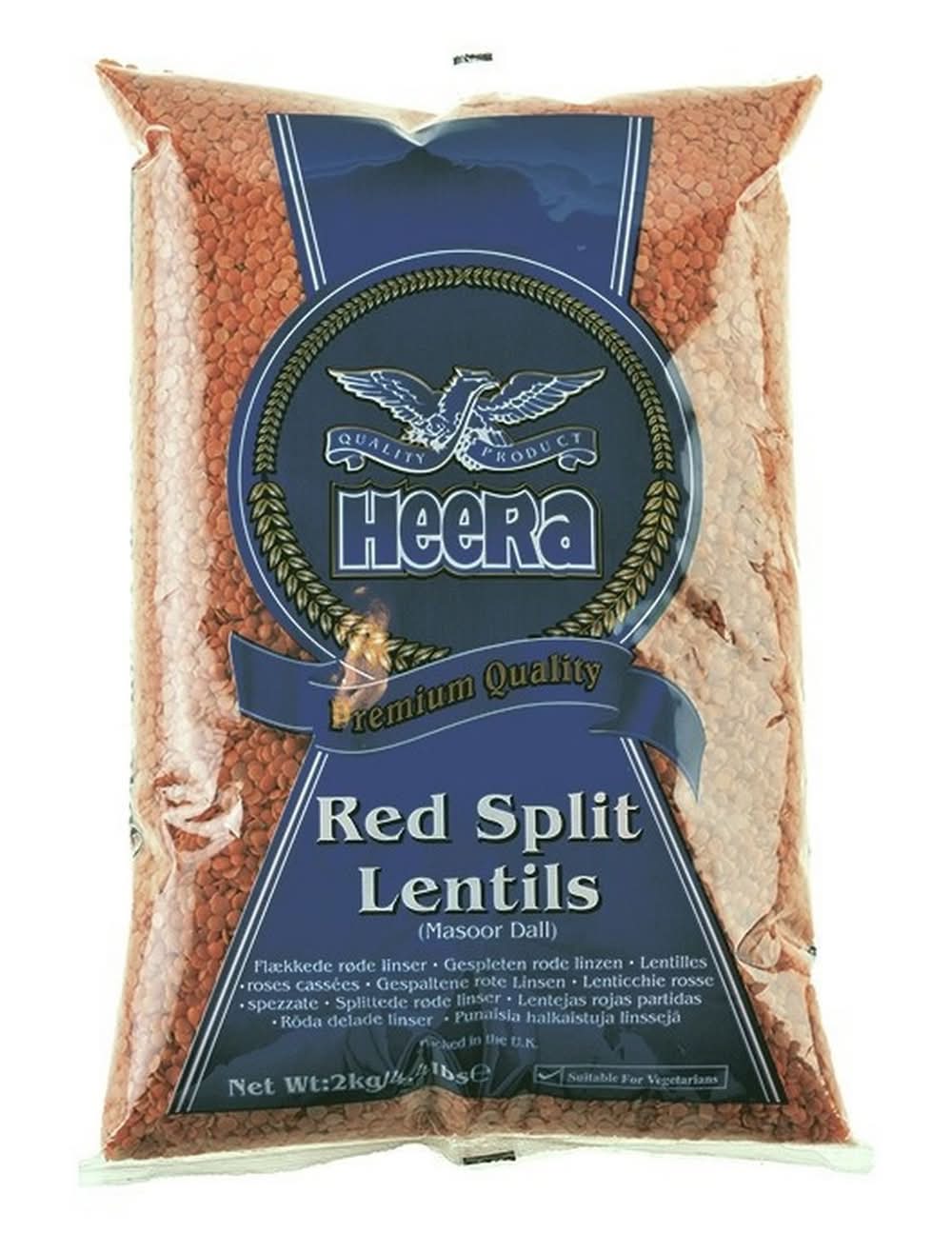 Heera Red Split Lentils (2kg)