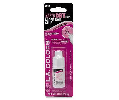 Pink Rapid Dry Super Nail Glue, 0.10 Oz.