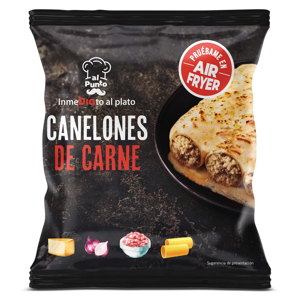 Canelones De Carne Al Punto Dia Bolsa 300 G