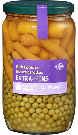 Carrefour Classic' - Petits pois carottes extra fins à l'étuvée