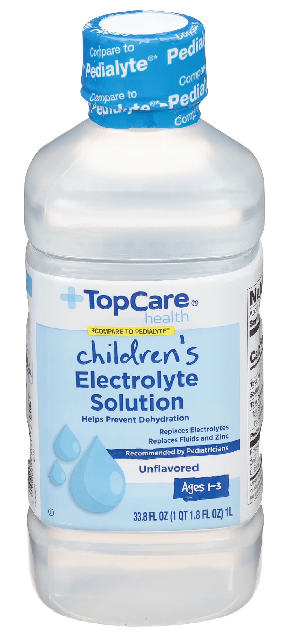TopCare Children's Unflavored Electrolyte Solution Ages 1-3 (33.8 fl oz)