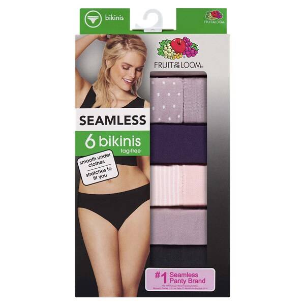 Fol 6Pk 360 Stretch Seamless Bikini 6Dslbi1 Ast 7