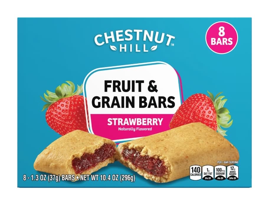 Chestnut Hill Fruit & Grain Breakfast Bars, Strawberry (8 x 1.3 oz)