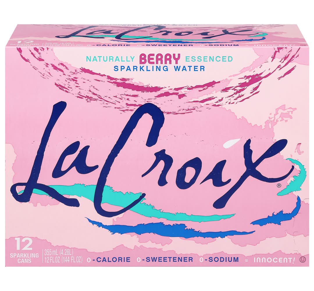 La Croix Natural Sparkling Water Berry Flavor (12 ct, 12 oz)