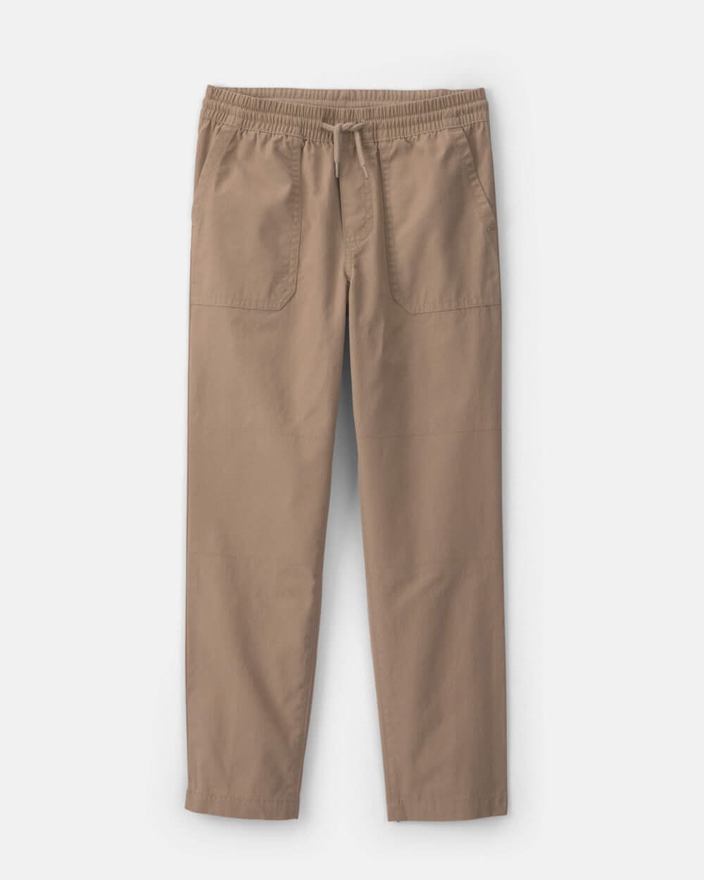 Boys Canvas Pull-On Pants - Khaki - 14