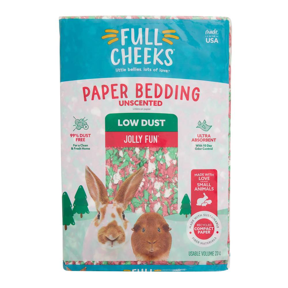 Full Cheeks® Unscented Jolly Fun Paper Bedding