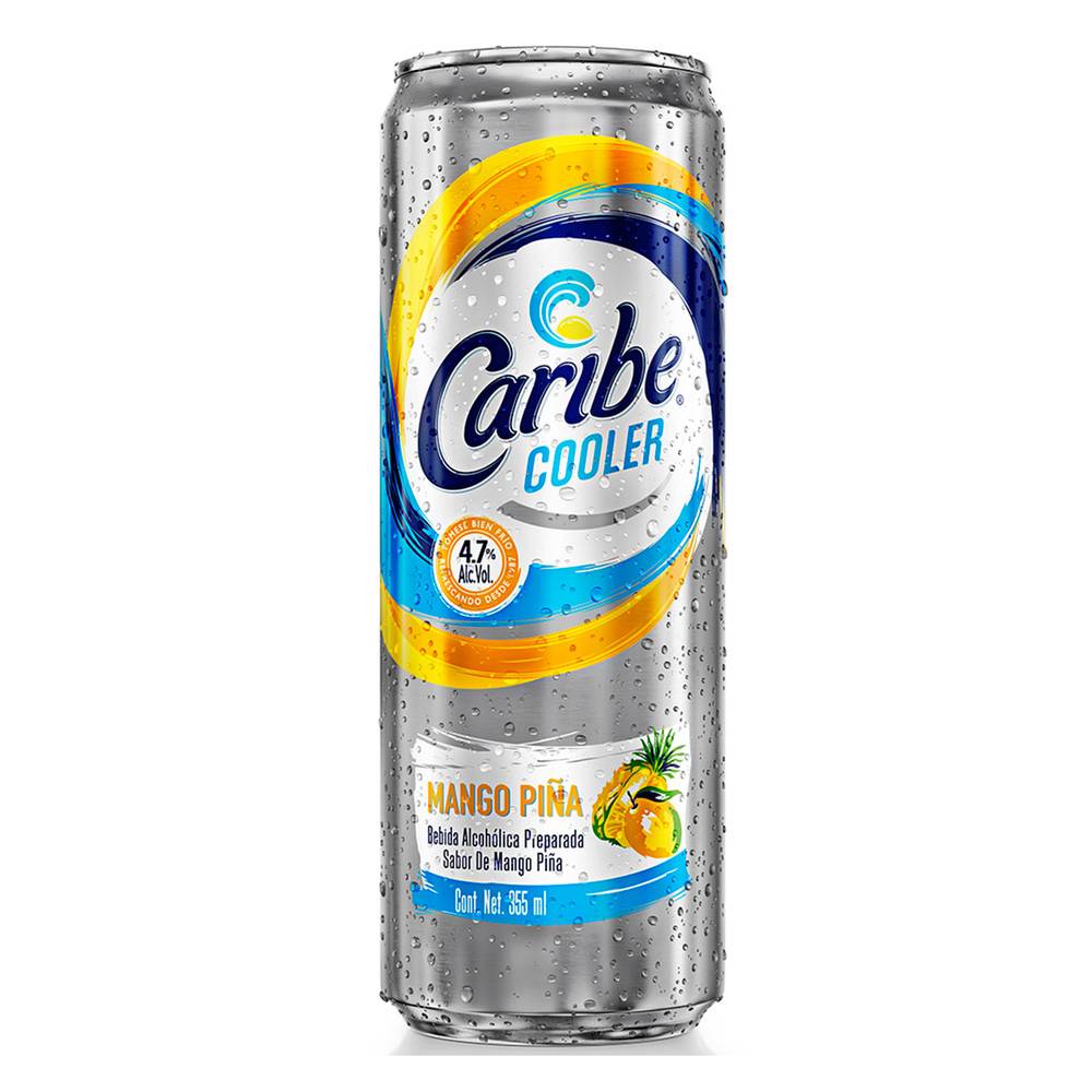 Caribe · Cooler bebida alcohólica preparada, mango/piña (355 g)