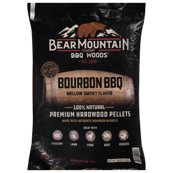 Bear Mountain Bbq Woods Bourbon Bbq Premium Hardwood Pellets
