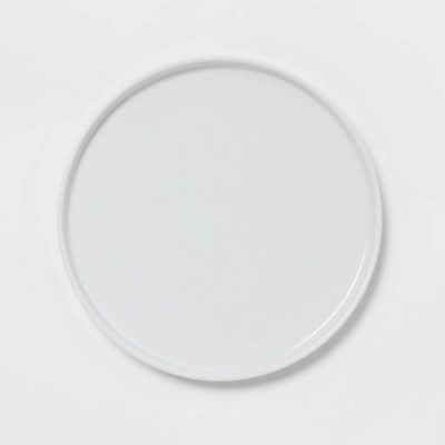 Threshold Stoneware Stella Dinner Round Plate, 10.5", White