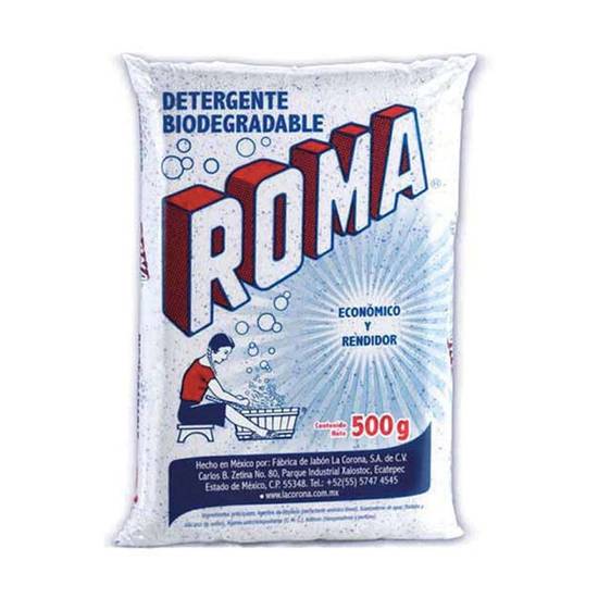 Roma detergente biodegradable en polvo (bolsa 500 g)