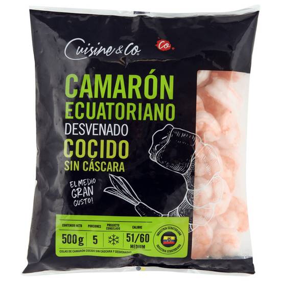 Cuisine & Co - Camarón ecuatoriano cocido sin cáscara - 500 g