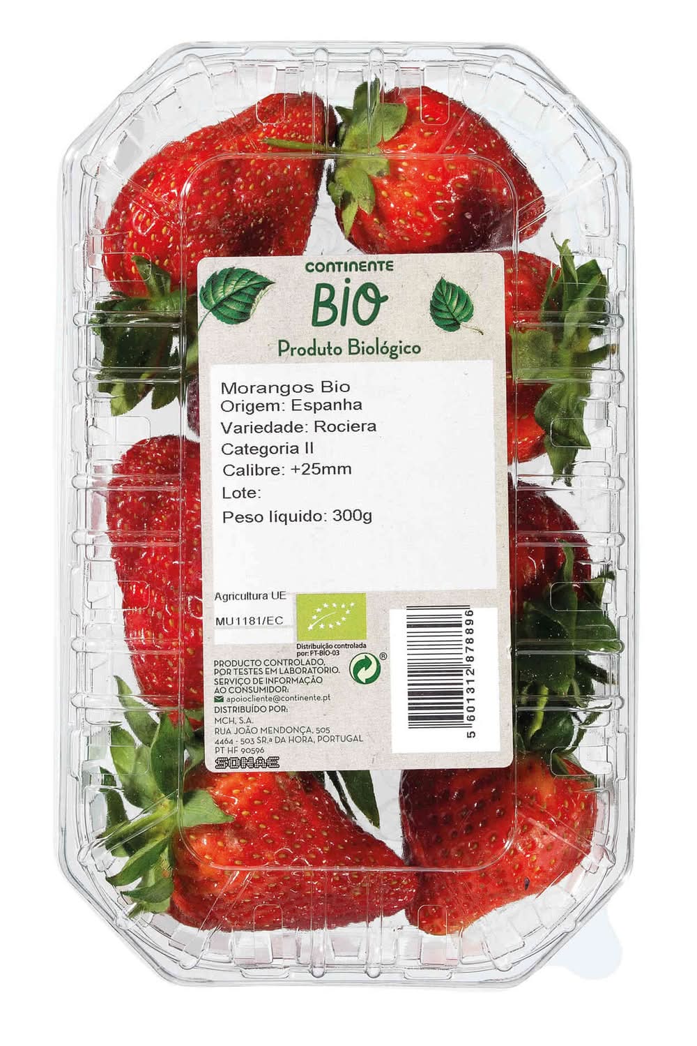 Morango Biológico Continente Bio (emb. 300 gr)