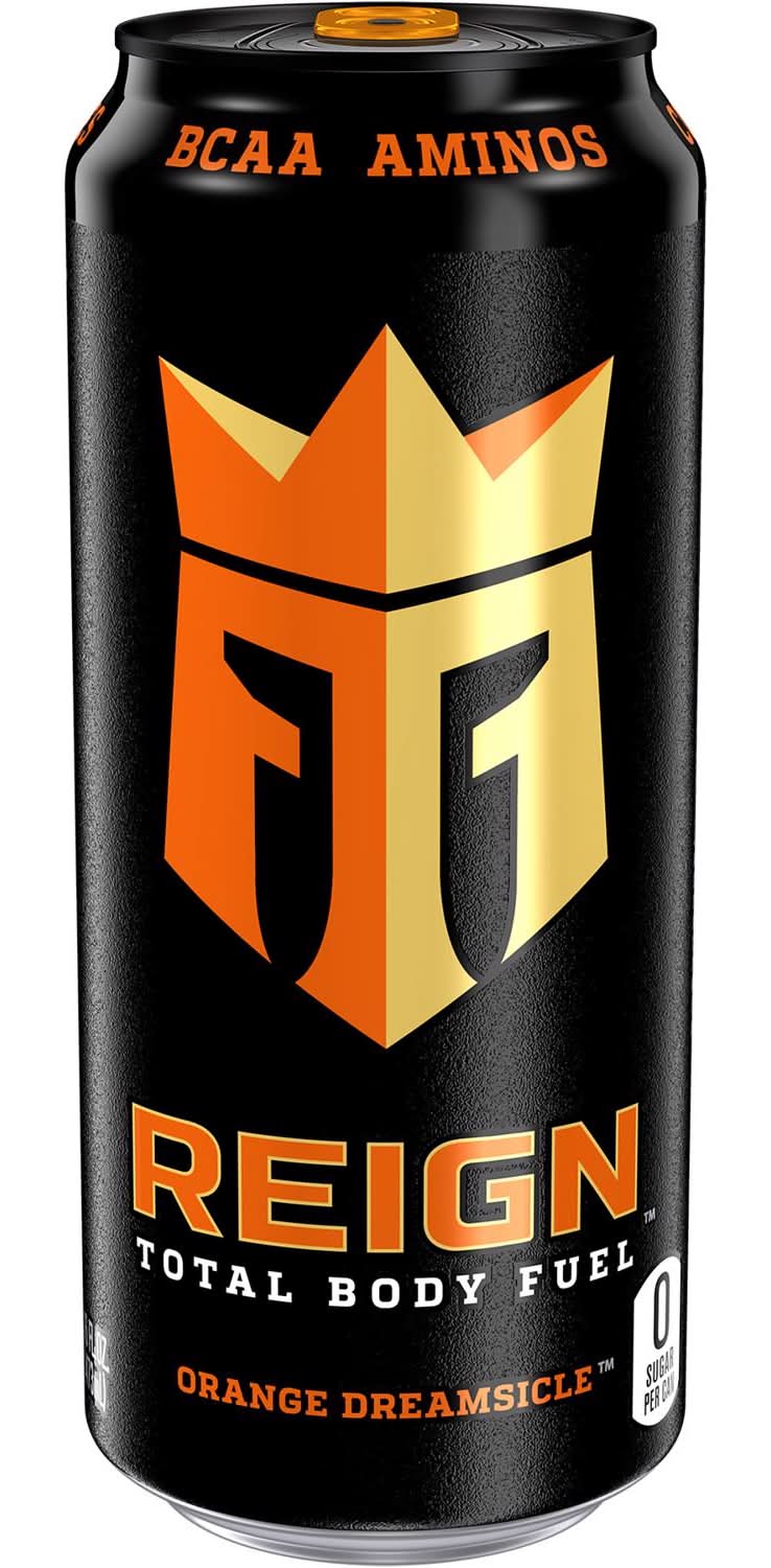 Monster Reign Bcaa Aminos Sugar Free Orange Dreamsicle Energy Drink 16 Oz