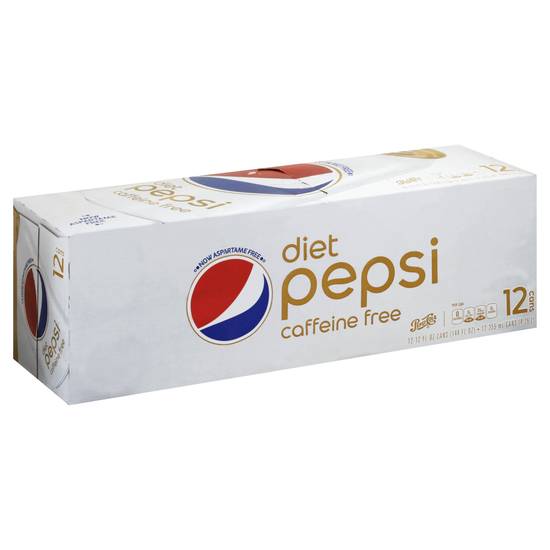 Pepsi Caffeine Free Diet Soda (12 ct, 144 fl oz)