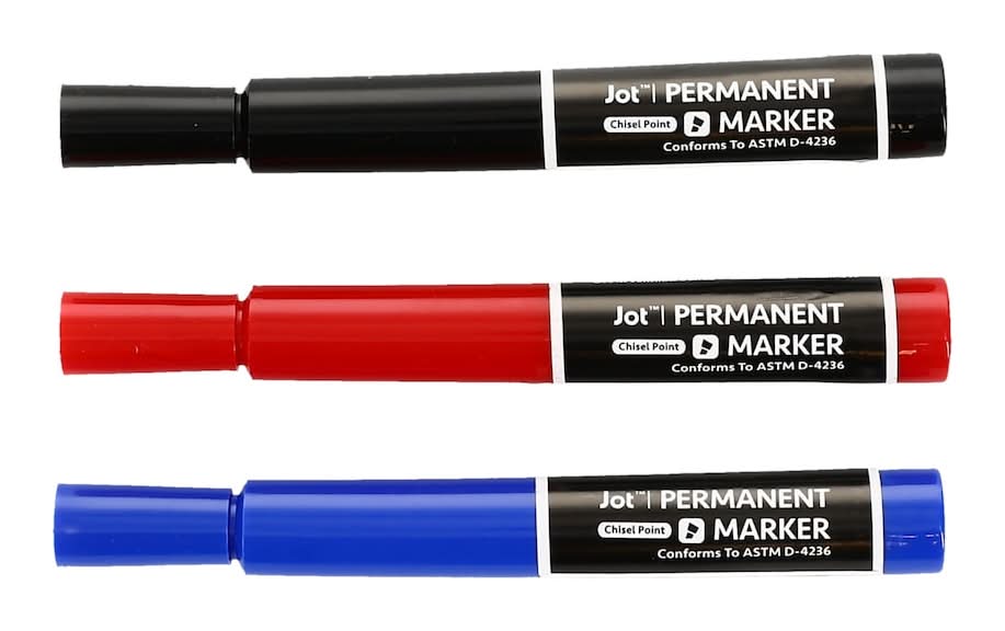 Jot Permanent Markers, Assorted (3 ct)