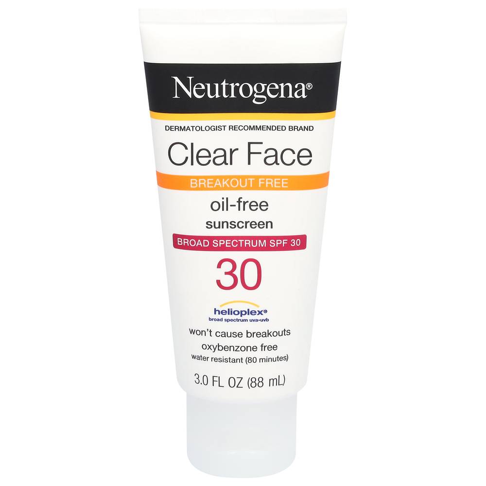 Neutrogena Clear Face Spf 30 Sunscreen (3 fl oz)