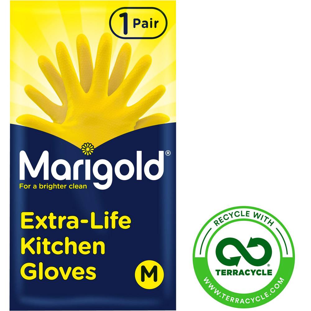 Marigold Kitchen Gloves, Medium