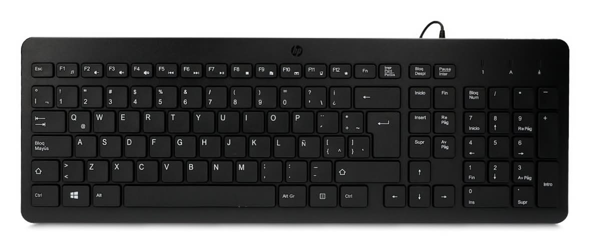 HP · Teclado 150 alámbrico negro (300 g)