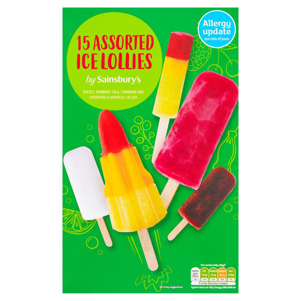 Sainsbury's Ice Lollies Variety Pack 15pk