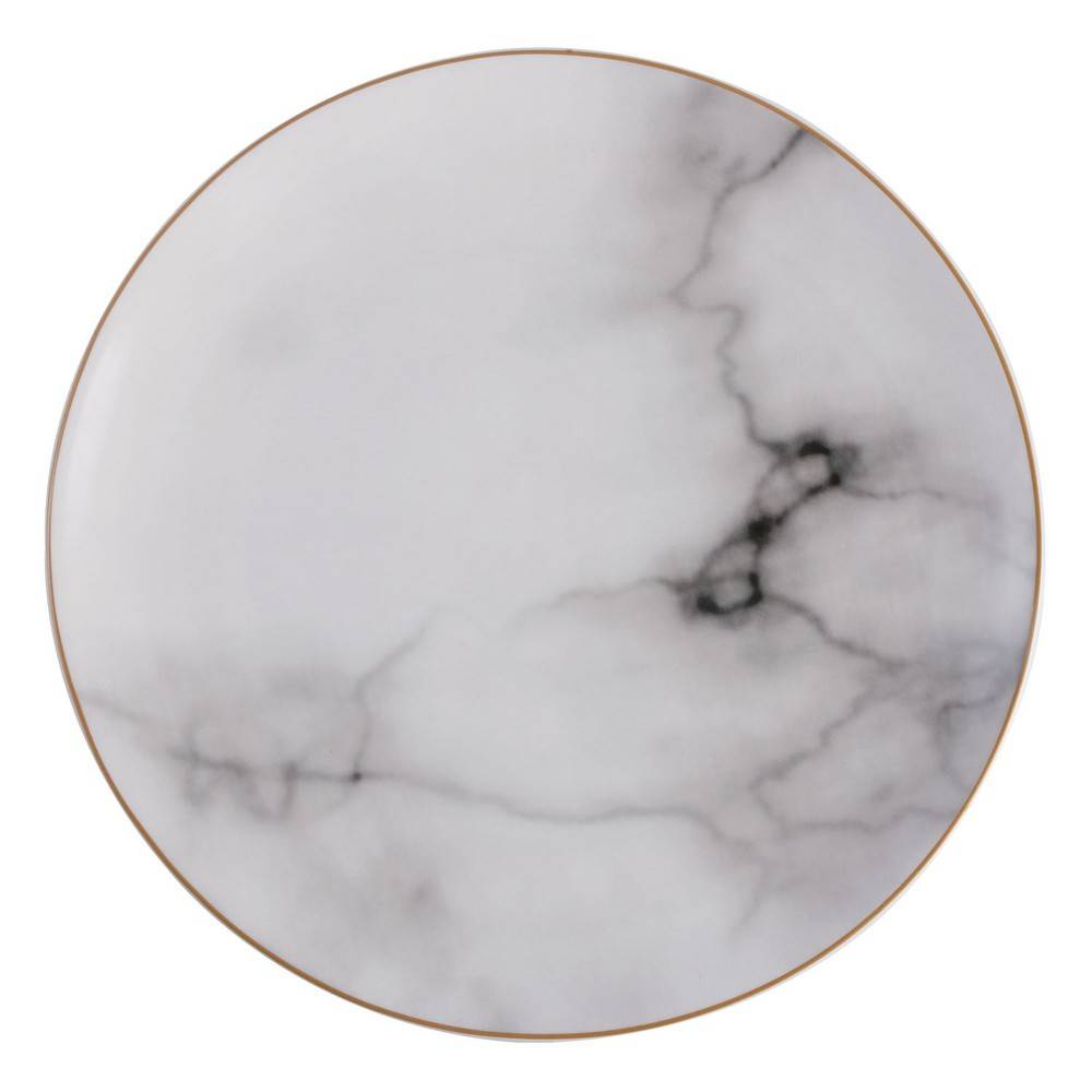 Mainstays Porcelain Dinner Plate Marble Pattern