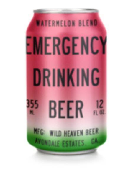 Wild Heaven Emergency Drinking Beer Watermelon Blend (6x 12oz cans)