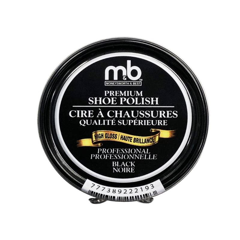 Moneysworth & Best High Gloss Premium Shoe Polish (black)