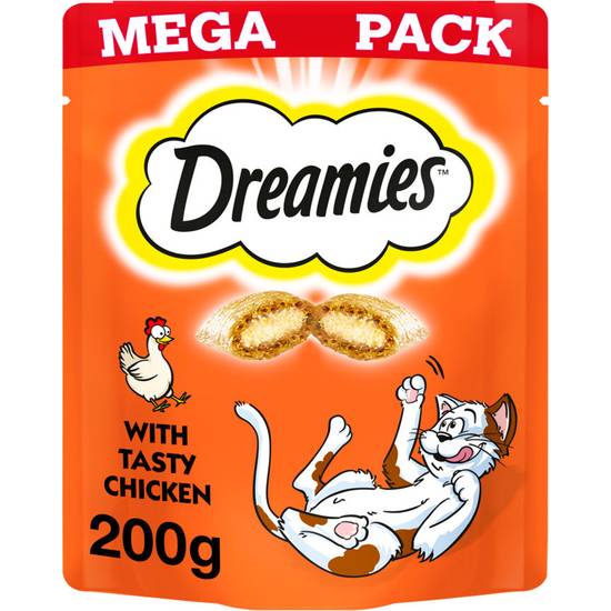 Dreamies Cat Treat Biscuits with Chicken Mega Pack 200g