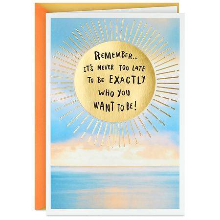 Hallmark Funny Birthday Card (Too Late to Be Young, So Be Awesome)  E101 - 1.0 ea