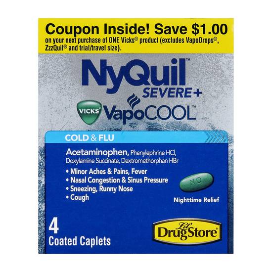 VICKS NYQUIL 4CT SEVERE Single