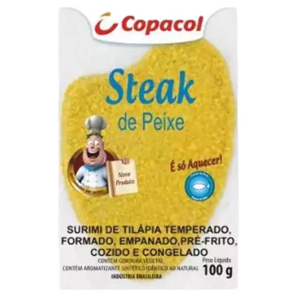 Copacol · Steak de tilápia empanado (100 g)