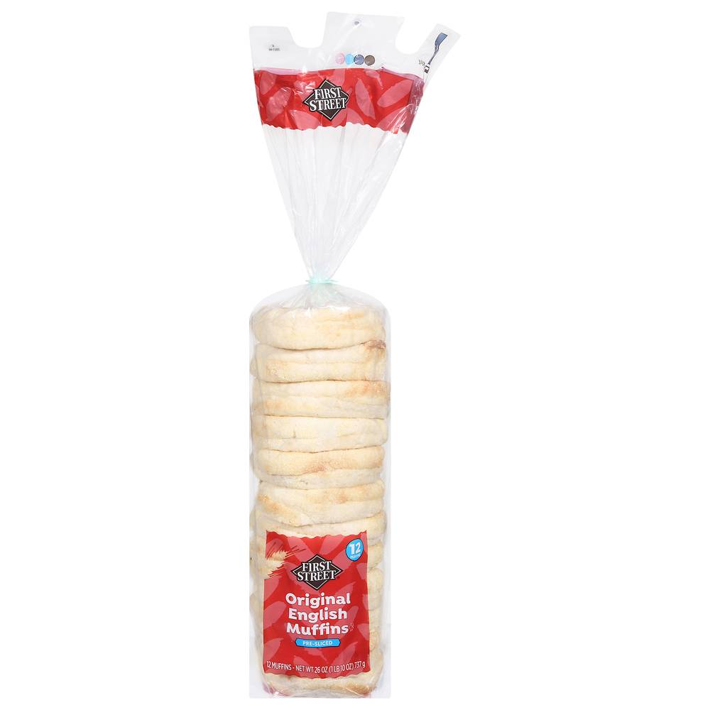 First Street Plain English Muffins (26 oz)