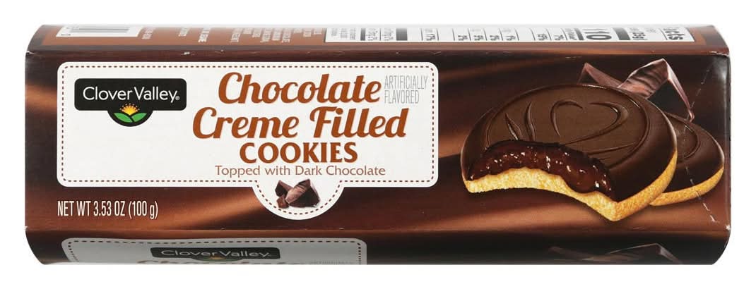 Clover Valley Creme Filled Cookies, Chocolate (3.53 oz)