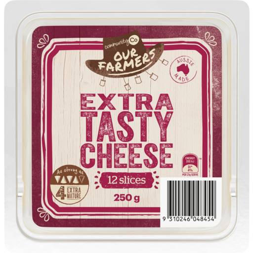 Community Co Sliced Extra Tasty Cheese (250g)