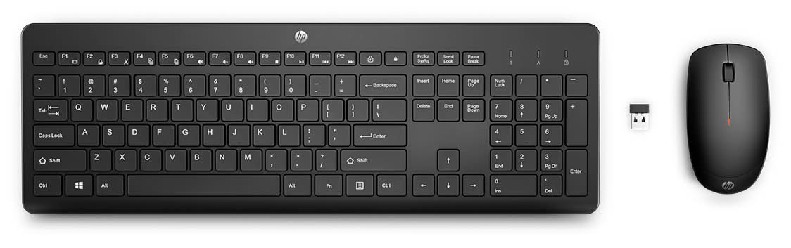 HP · Teclado y mouse inalámbrico, negro (2 un)