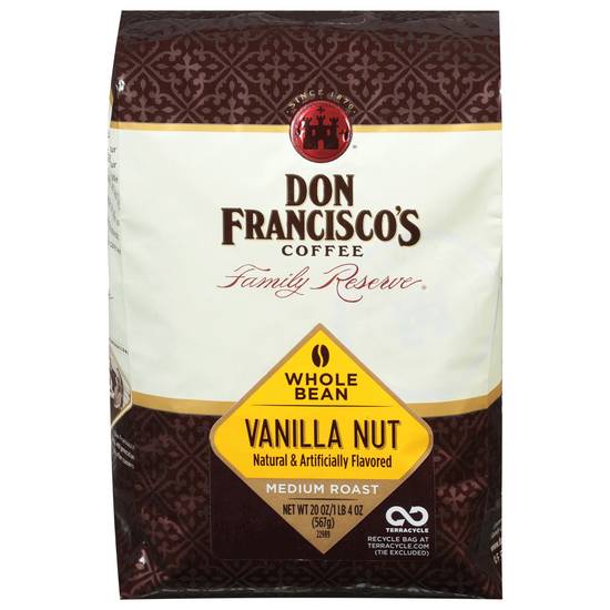Don Francisco's Family Reserve Medium Roast Whole Bean Coffee (20 oz) (vanilla nut)