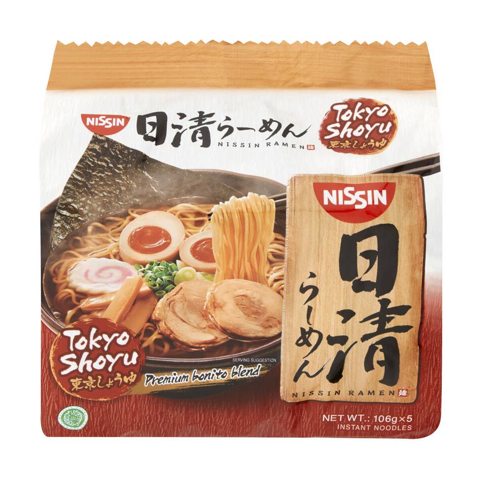 Nissin Ramen Tokyo Shoyu Instant Noodles (530g, 5 pack)