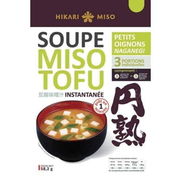 Hikari Miso - Soupe instantanée miso tofu oignons naganegi (58,2g)