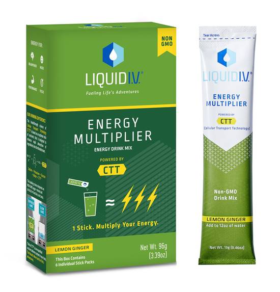 Liquid I.v. Energy Multiplier Lemon Ginger (6 ct)