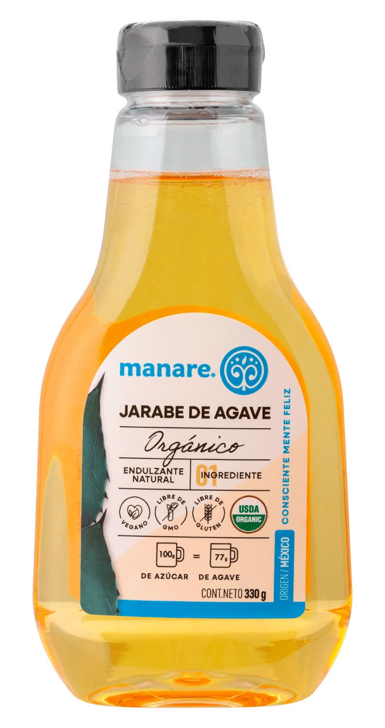 Manare · Jarabe de agave orgánico (330 g)