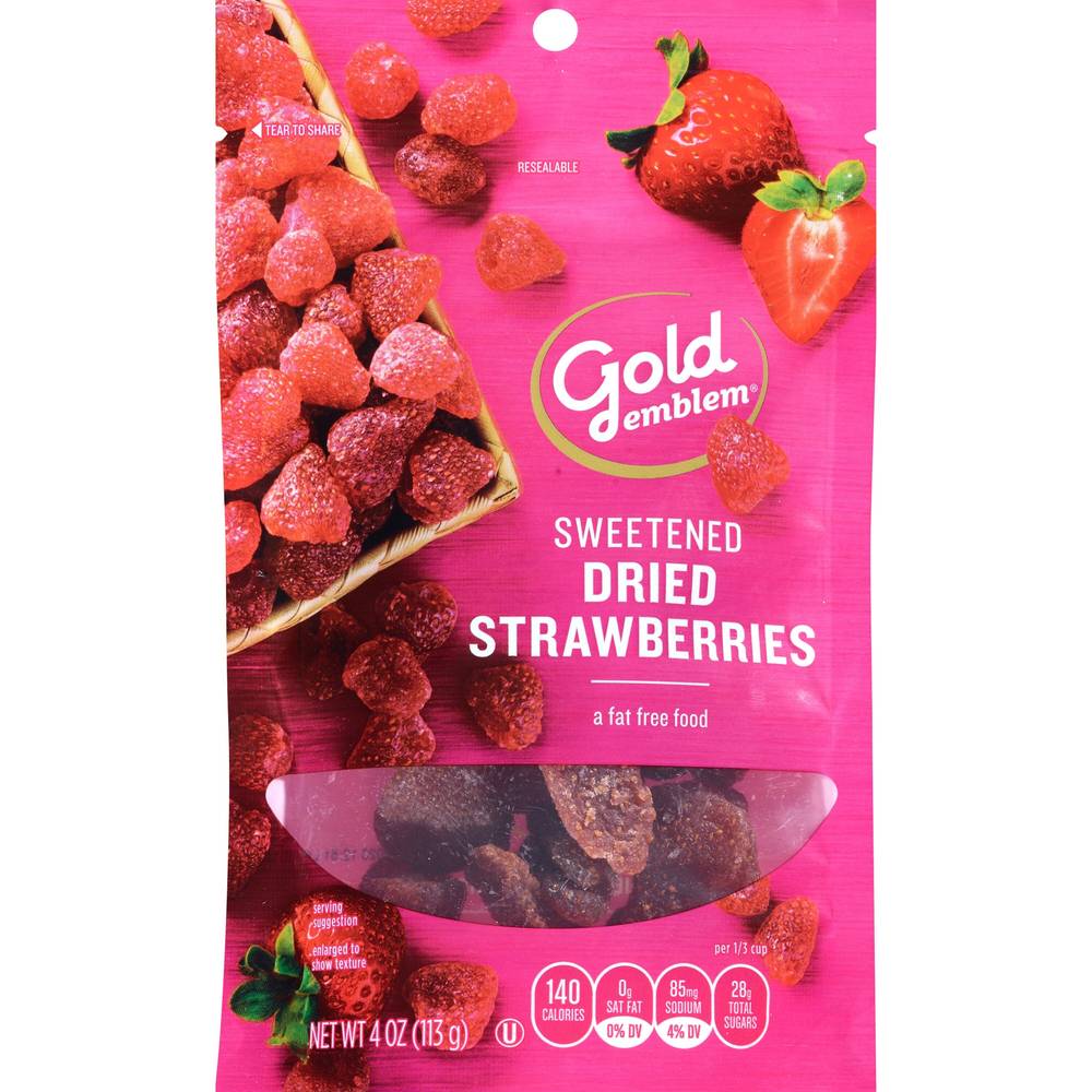 Gold Emblem Sweetened Dried Strawberries