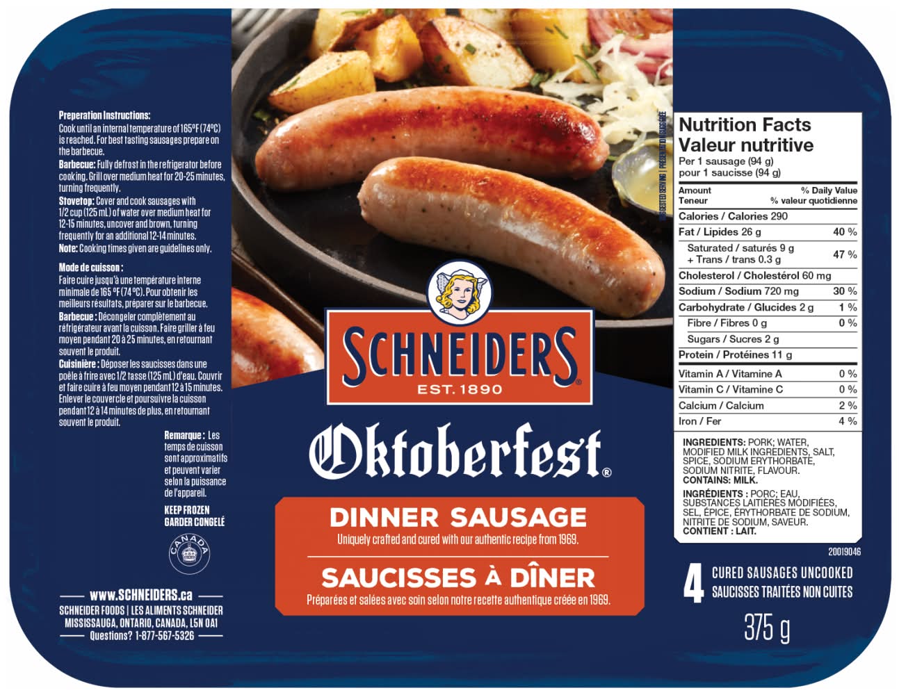 Schneider Dinner Sausages (375 g)