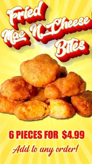 Fried Mac N Cheese Bites 6 pc