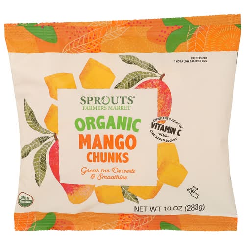 Sprouts Frozen Organic Mango Chunks