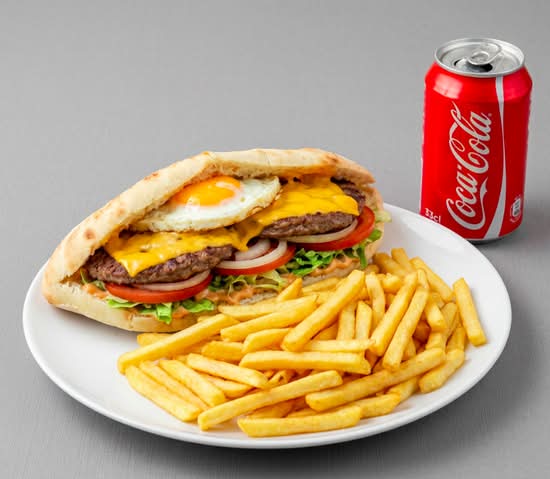 Menu sandwich américain