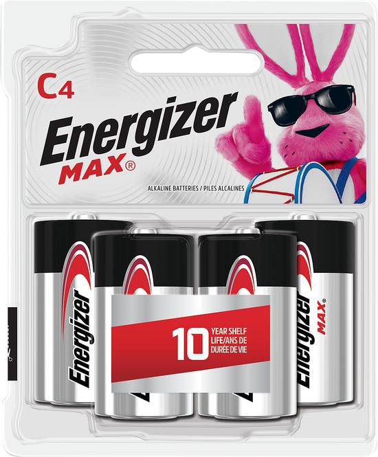 Energizer Max C Alkaline Batteries (4 ct)