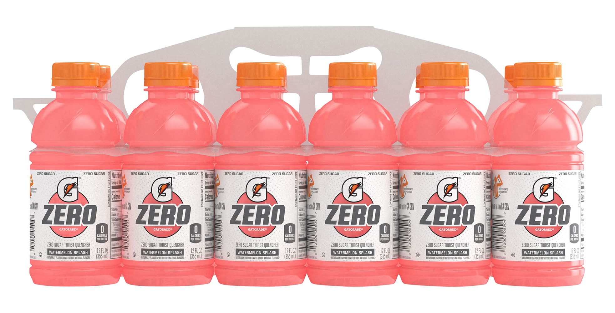 Gatorade Zero Sugar Thirst Quencher Sports Drink, Watermelon Splash (12 x 12 fl oz)
