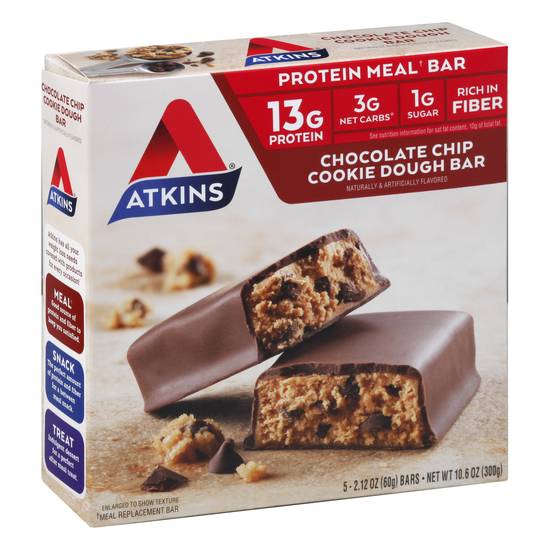 Atkins Chocolate Chip Cookie Dough Protein Meal Bar