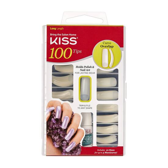 Nails By Kiss Curve Overlap (100 ct)