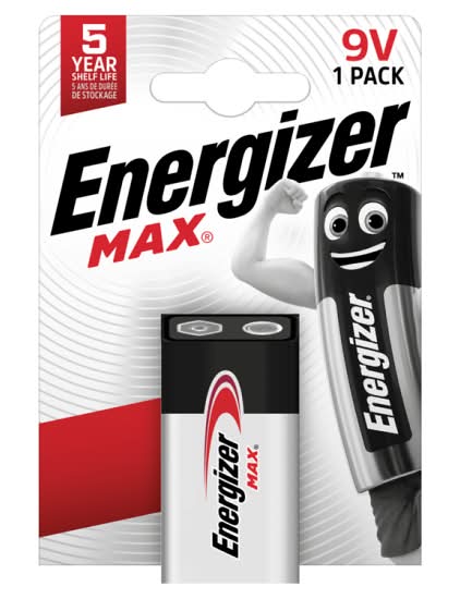 Energizer Max 9v Batteries Alkaline