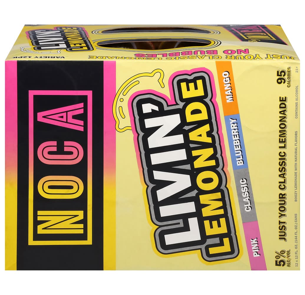 NOCA Boozy Lemonade Mix Beer (12 x 12 fl oz)